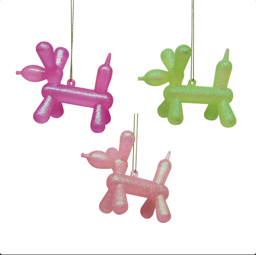 Pink Sparkly Balloon Dog - Animals (Candy) ornament collectible [Barcode 195158221985] - Main Image 4