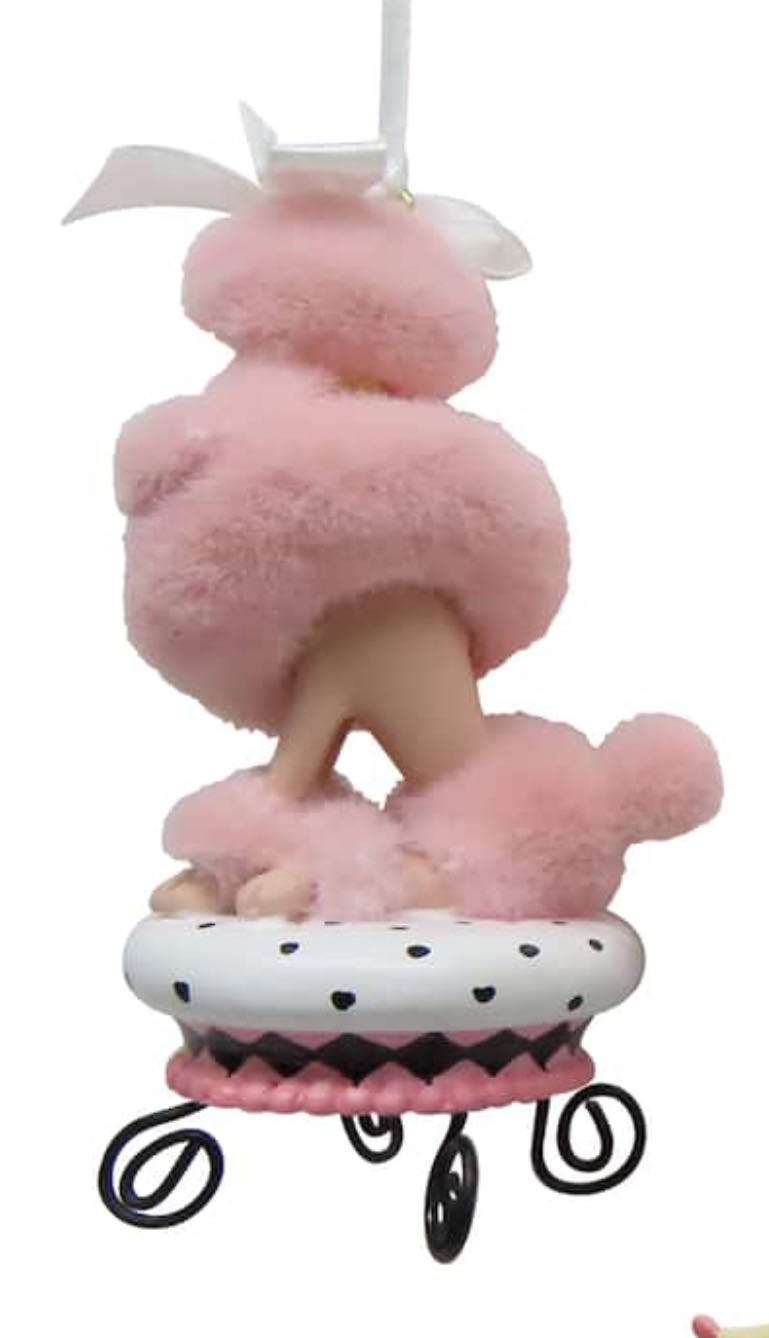 Pink Poodle - Candy (Animals Pampered Poodles) ornament collectible - Main Image 2