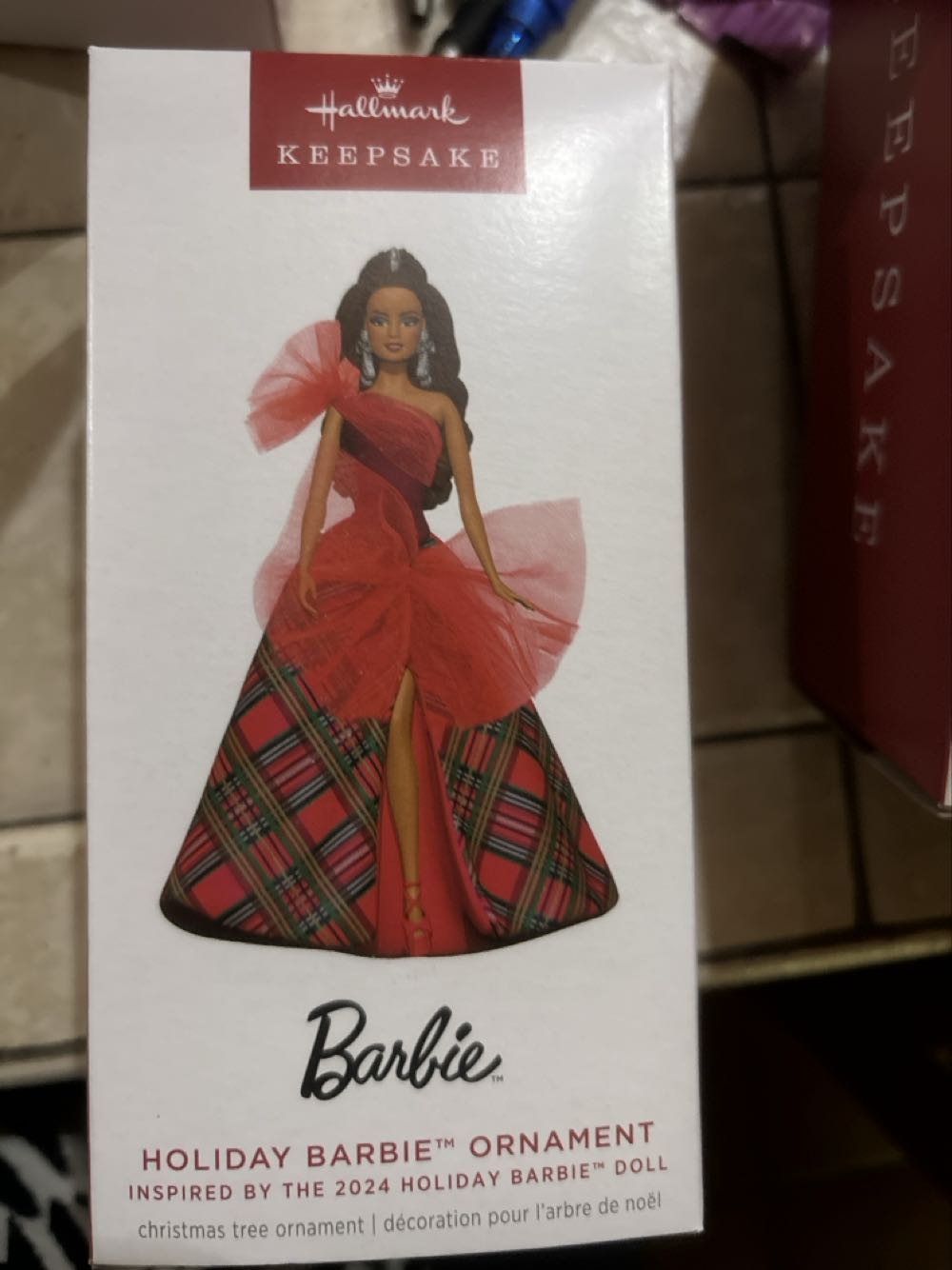 Holiday Barbie 2024 - Holiday Barbie (Barbie) ornament collectible [Barcode 661127026504] - Main Image 2