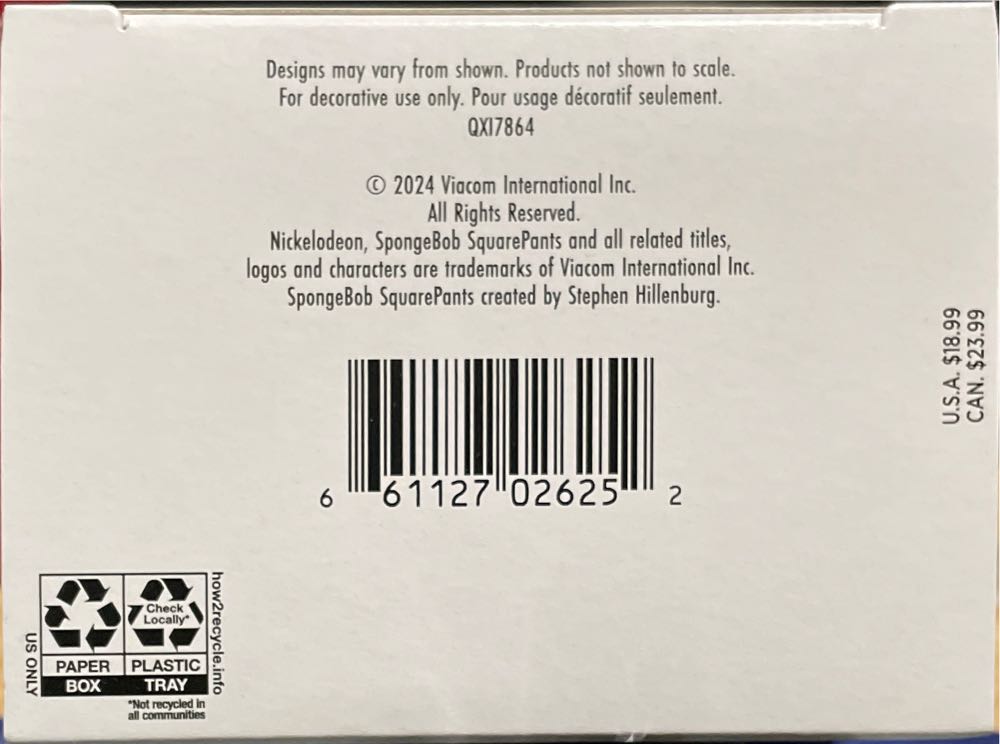 SpongeBob’s Holiday Rush - Spongebob Squarepants (Nickelodeon) ornament collectible [Barcode 661127026252] - Main Image 3