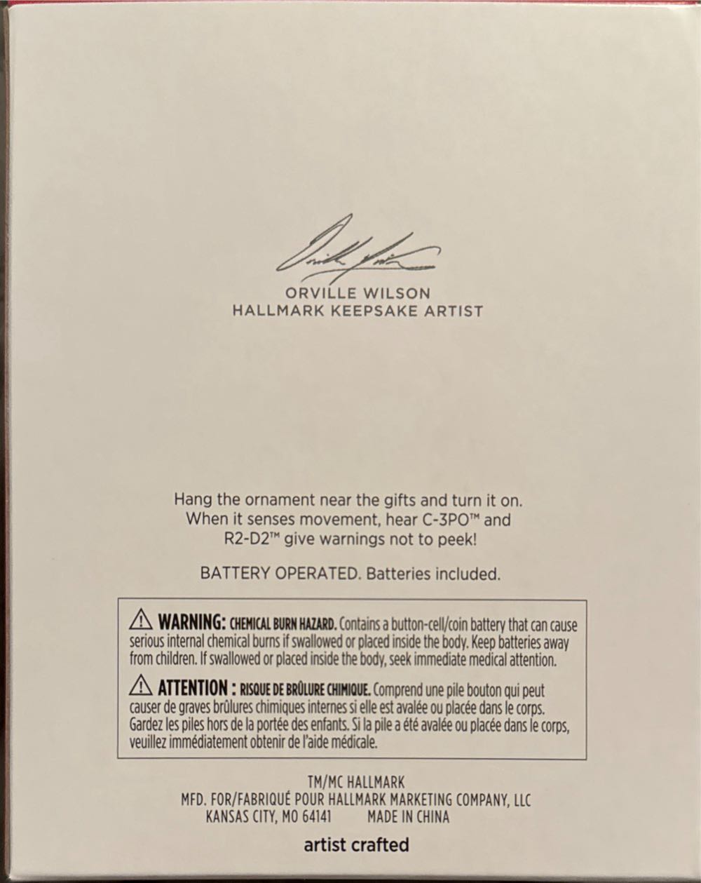 C-3PO and R2-D2 Peekbuster - Star Wars (Star Wars) ornament collectible [Barcode 661127025590] - Main Image 3