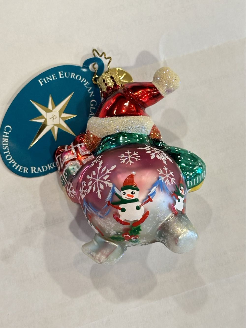 Havin A Ball Gem Pink Snowman - 1012594 (Radko Gem) ornament collectible - Main Image 2