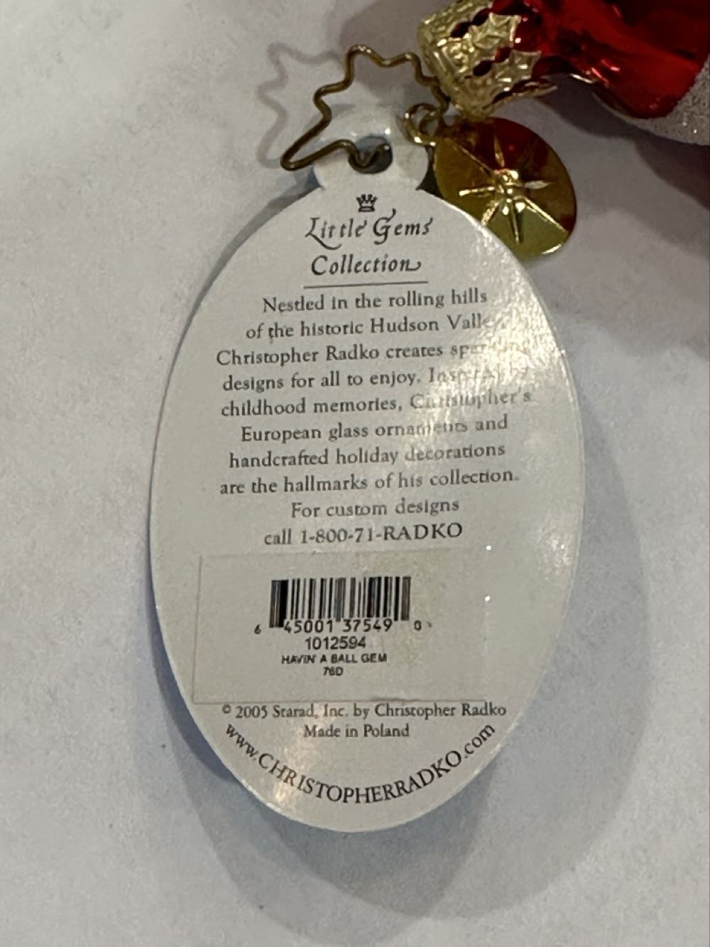 Havin A Ball Gem Pink Snowman - 1012594 (Radko Gem) ornament collectible - Main Image 3