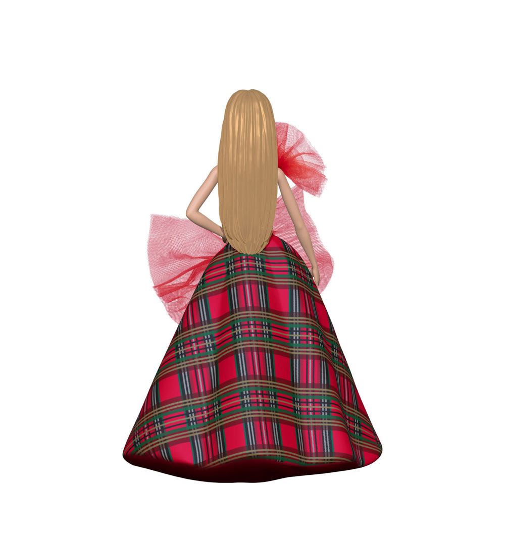 Barbie - 2024 Holiday Barbie Ornament - Holiday Barbie (Barbie) ornament collectible [Barcode 661127025057] - Main Image 2