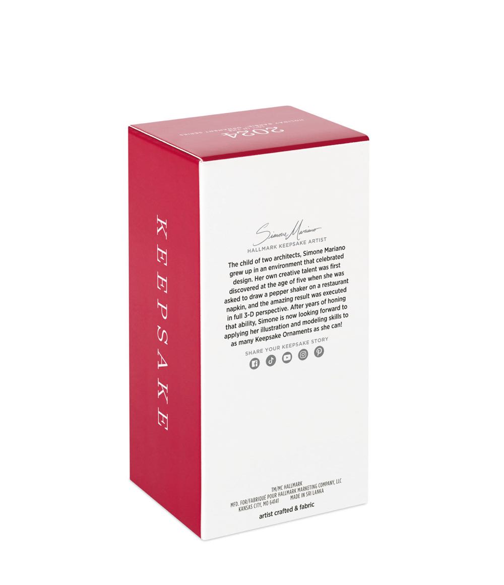 Barbie - 2024 Holiday Barbie Ornament - Holiday Barbie (Barbie) ornament collectible [Barcode 661127025057] - Main Image 4