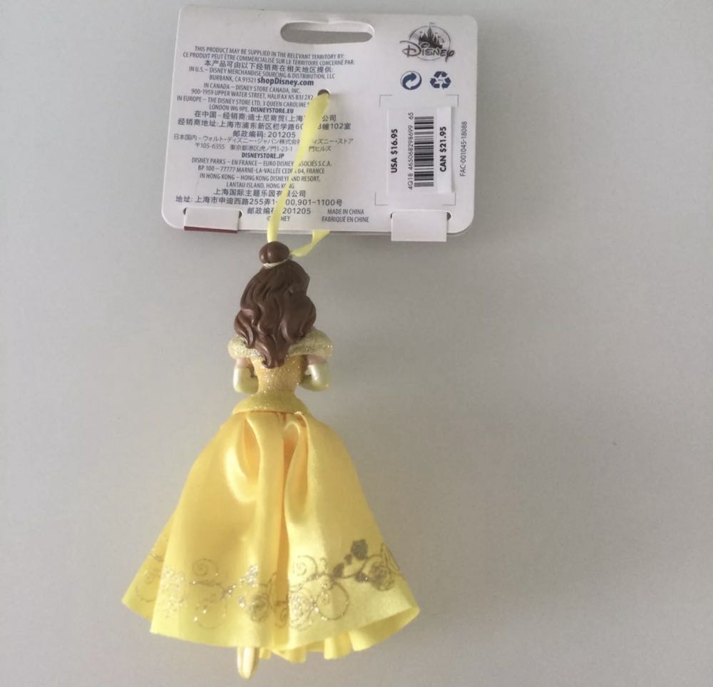 Princess Belle Sketchbook Ornament - Disney Store (Disney’s beauty and the beast) ornament collectible [Barcode 465068298699] - Main Image 3