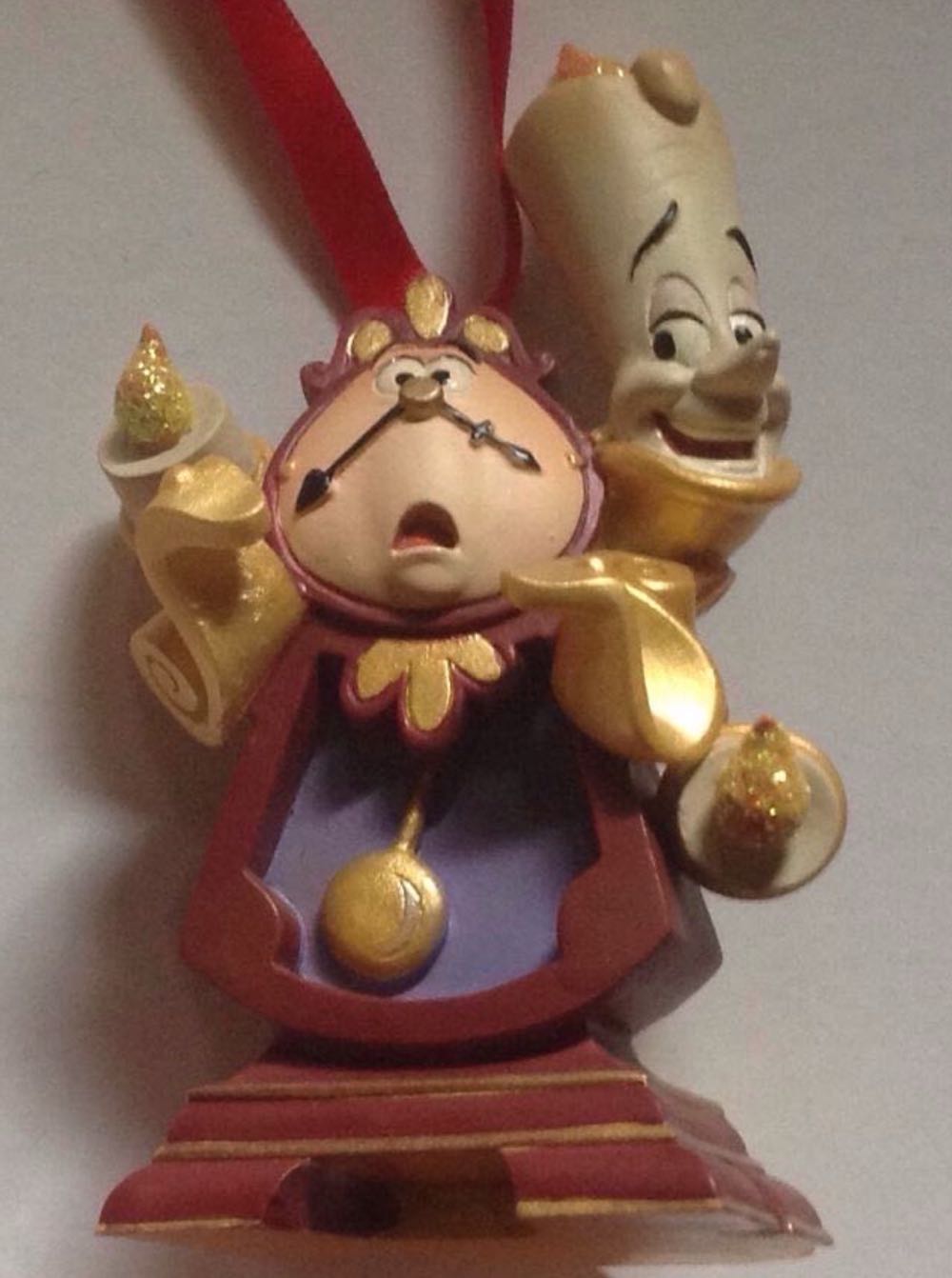 Cogsworth & Lumiere Sketchbook Ornament - Disney Store (Disney’s beauty and the beast) ornament collectible [Barcode 4936313714586] - Main Image 2