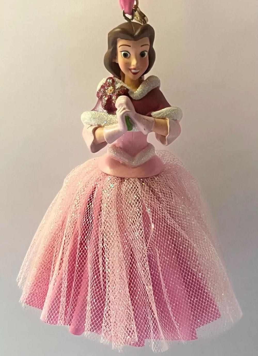 Princess Belle Pink Dress With Tulle Skirt Sketchbook Ornament - Disney Store (Disney’s beauty and the beast) ornament collectible [Barcode 464345483636] - Main Image 2