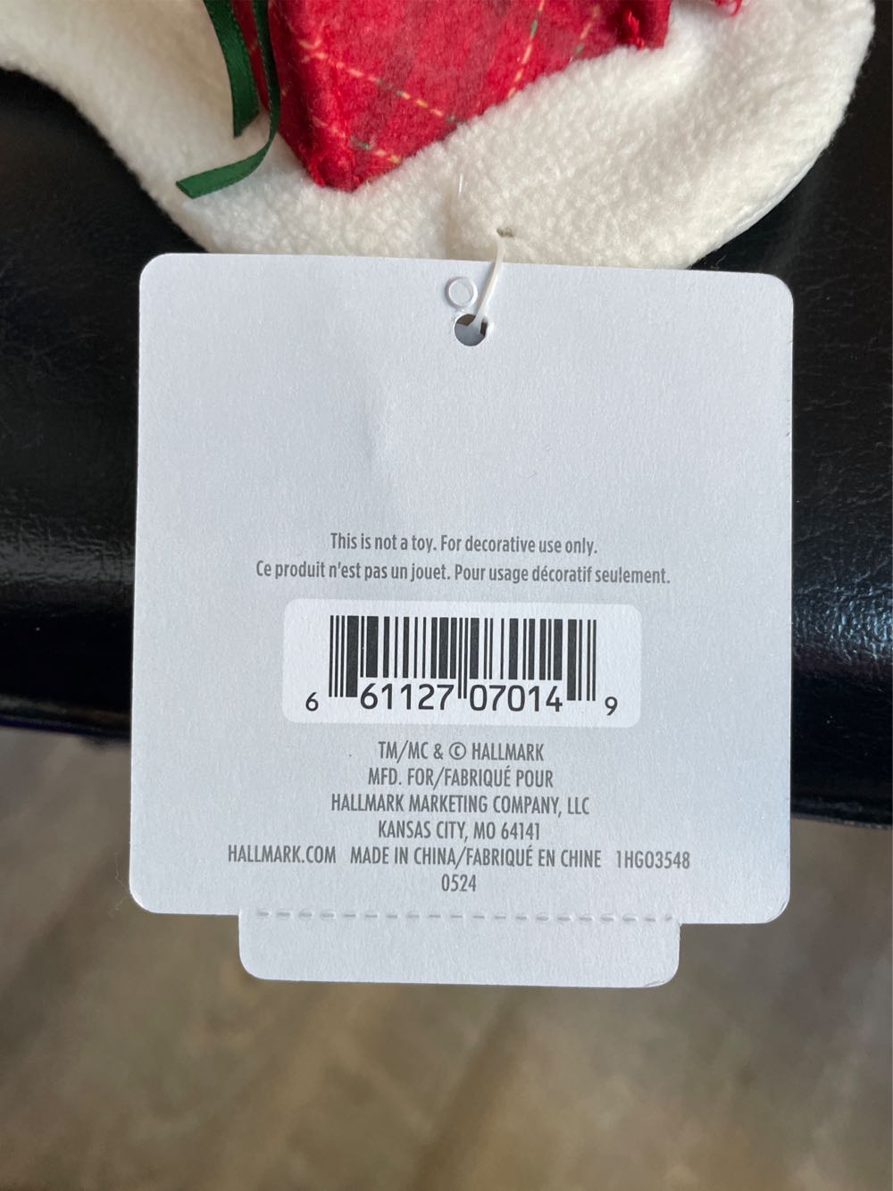 PSO Wrapped In Joy Snowman - Plush Snowman Ornament (Snowmen) ornament collectible [Barcode 661127070149] - Main Image 3