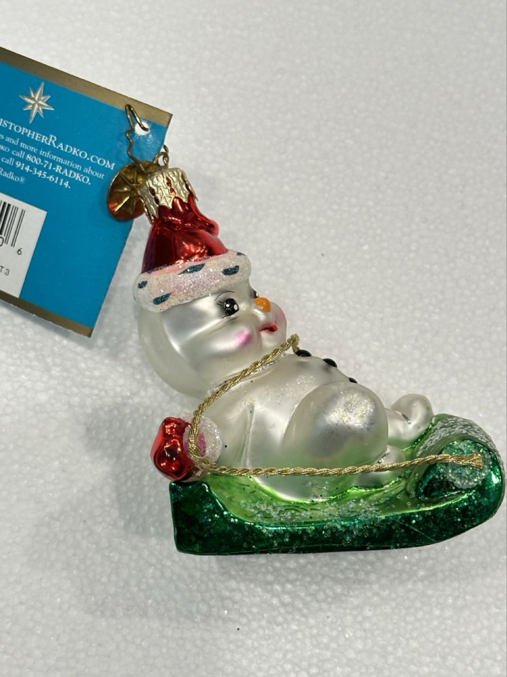 Frosty Snow Scamp - 1013150 (Radko) ornament collectible [Barcode 645001391506] - Main Image 2