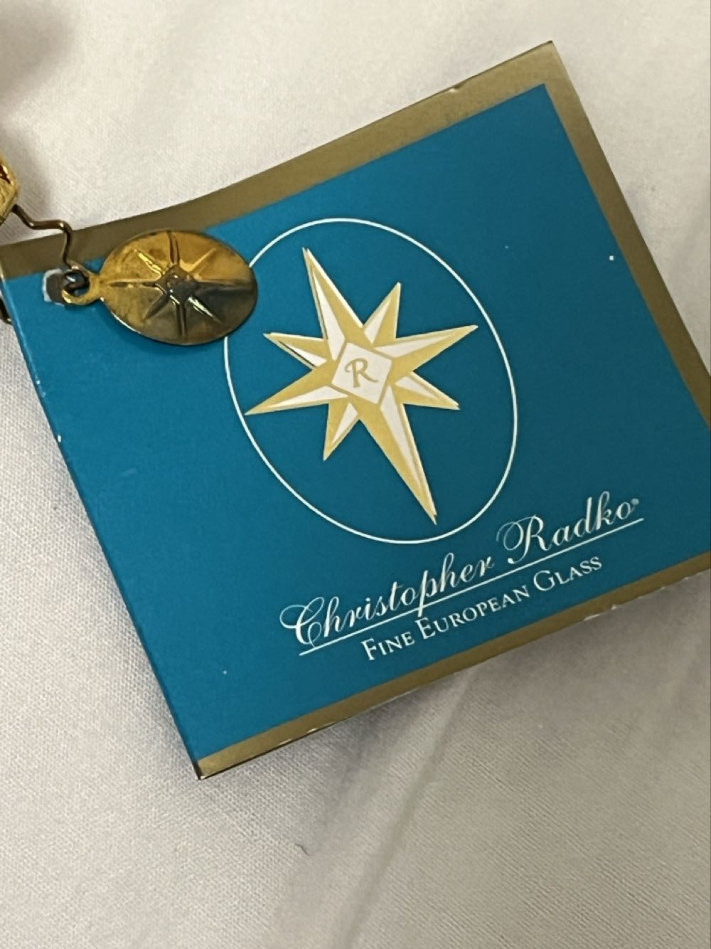 Star Charms Holiday  (Gold Tree Covered In Stars/ 2 Star Dangle) ornament collectible - Main Image 3