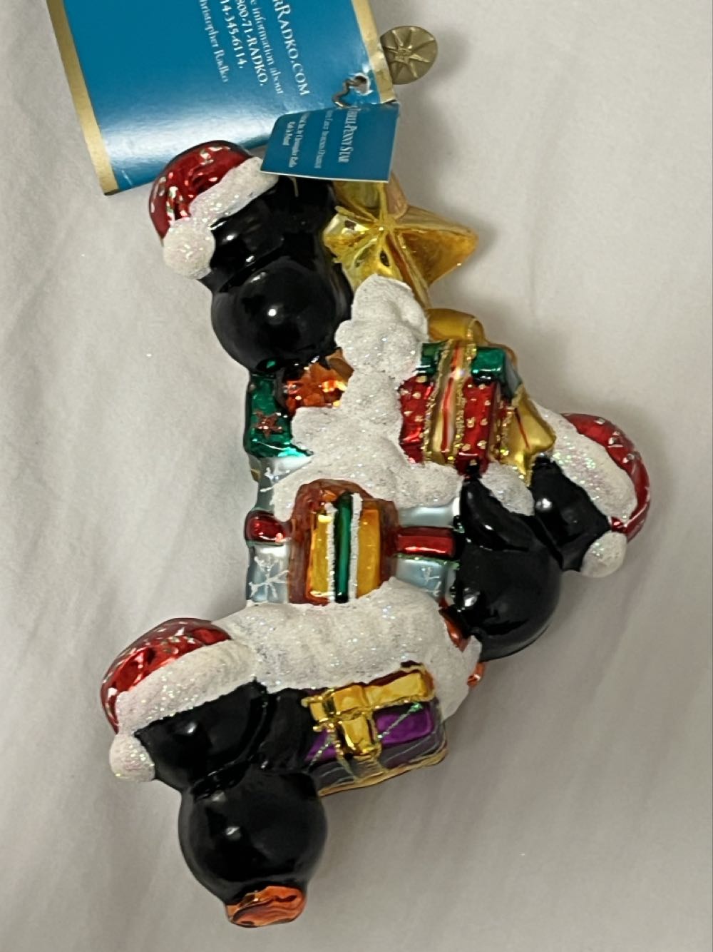 Three Penny Star  (Penguins And Presents) ornament collectible - Main Image 2