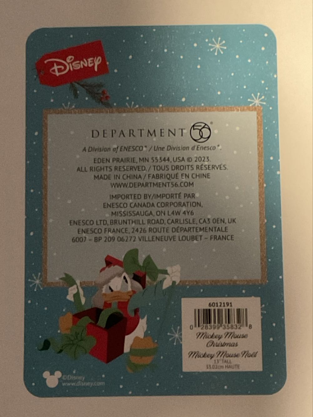 Mickey Mouse Christmas - Possible Dreams ornament collectible [Barcode 028399358328] - Main Image 3