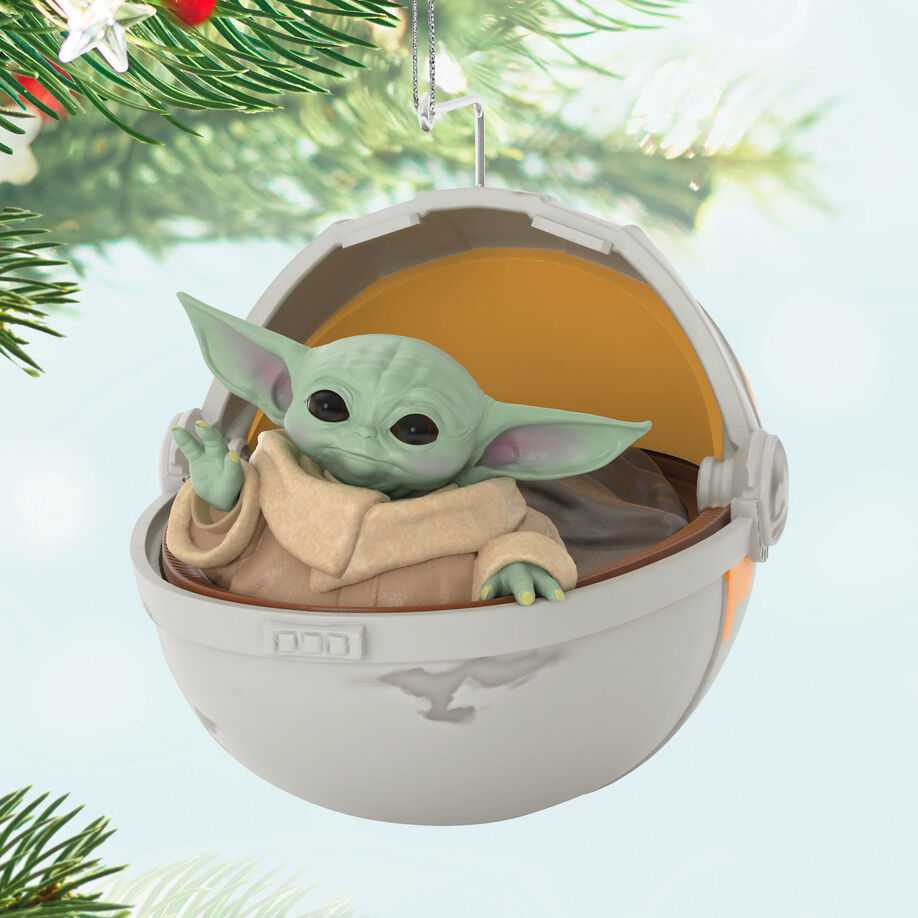 Grogu™ in Hovering Pram Ornament  (Star Wars: The Mandalorian) ornament collectible [Barcode 661127053463] - Main Image 3