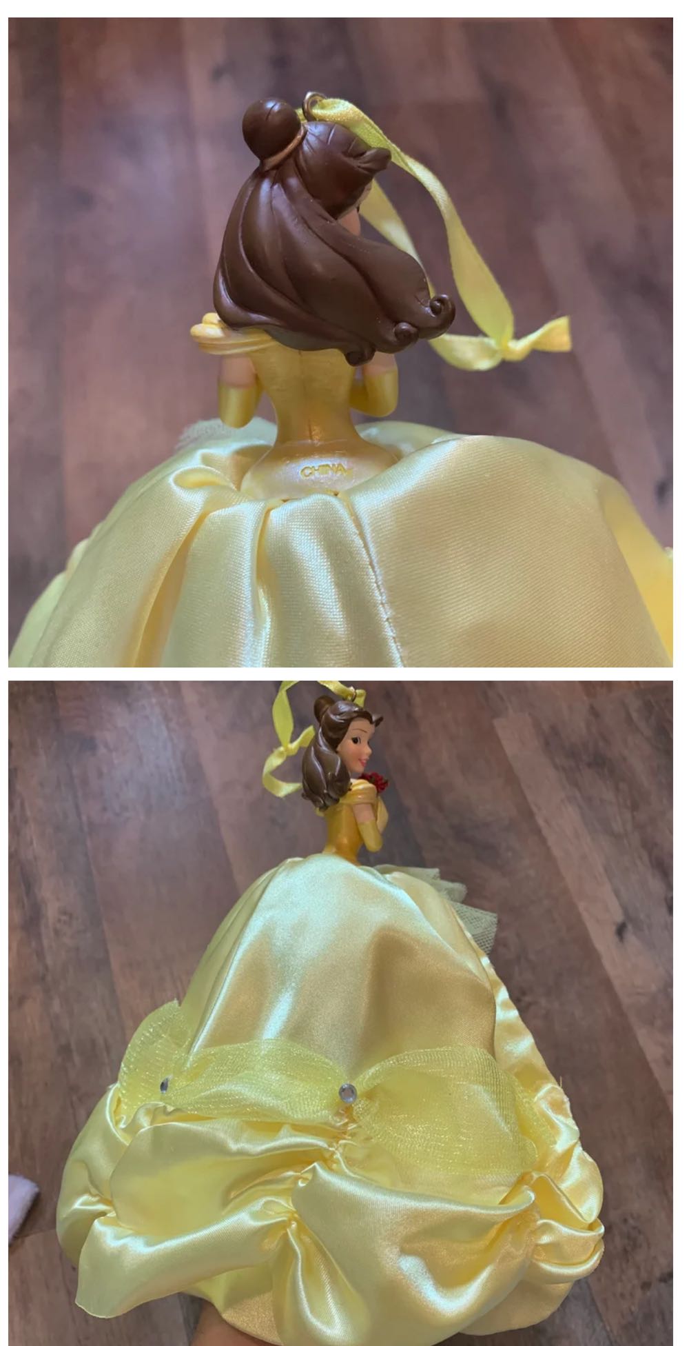 Princess Belle Ruffle Dress With Bouquet - Disney Store (Disney’s beauty and the beast) ornament collectible - Main Image 2