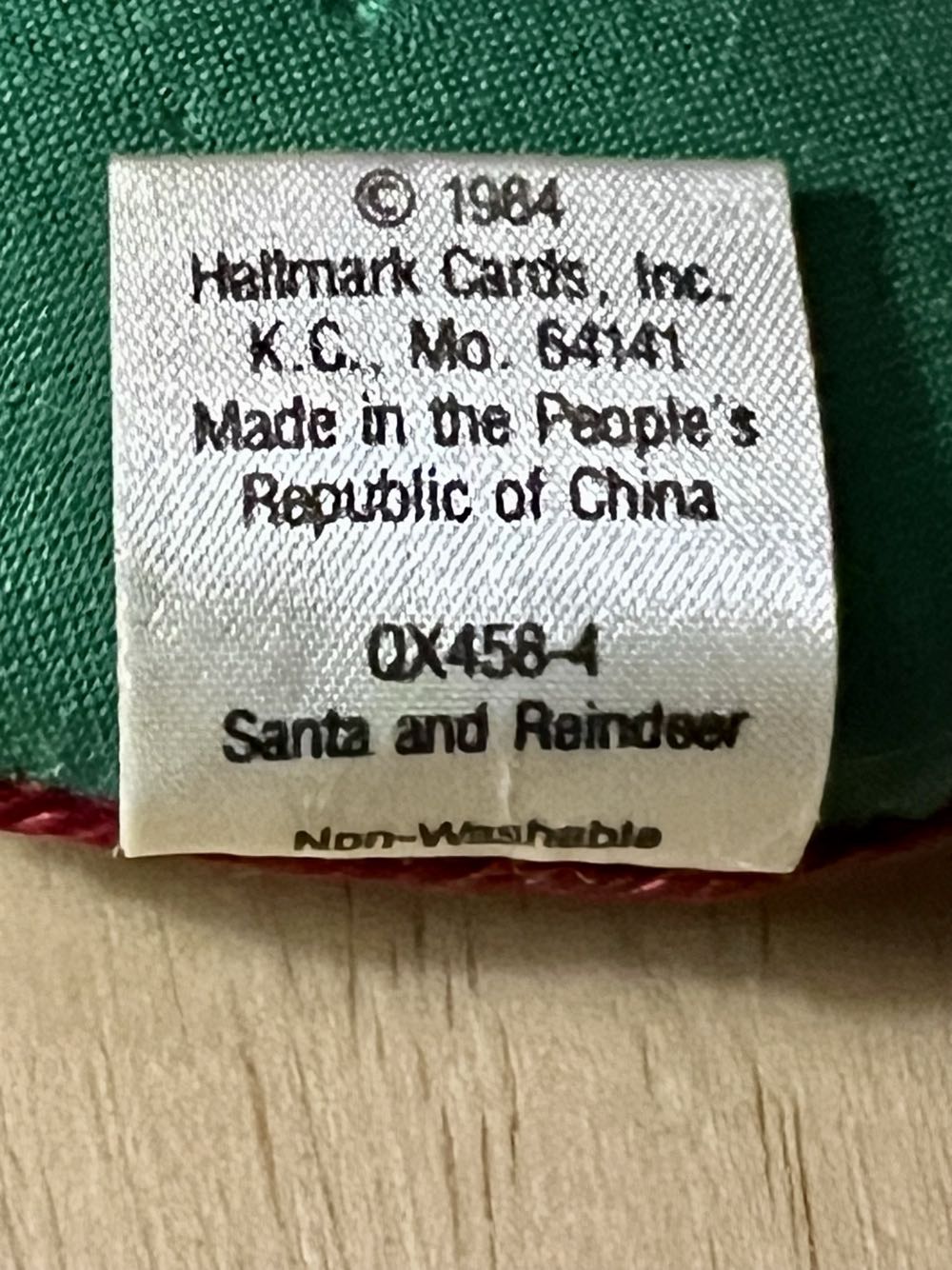 Santa And Reindeer (Pillow)  (Santa) ornament collectible - Main Image 2