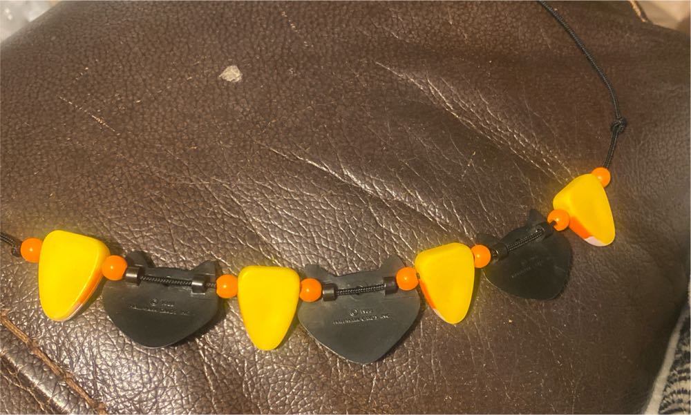 Hallmark Halloween Necklace With Black Cat & Candy Corn - Halloween Jewelry (Halloween, Black Cat, Candy Corn) ornament collectible - Main Image 2