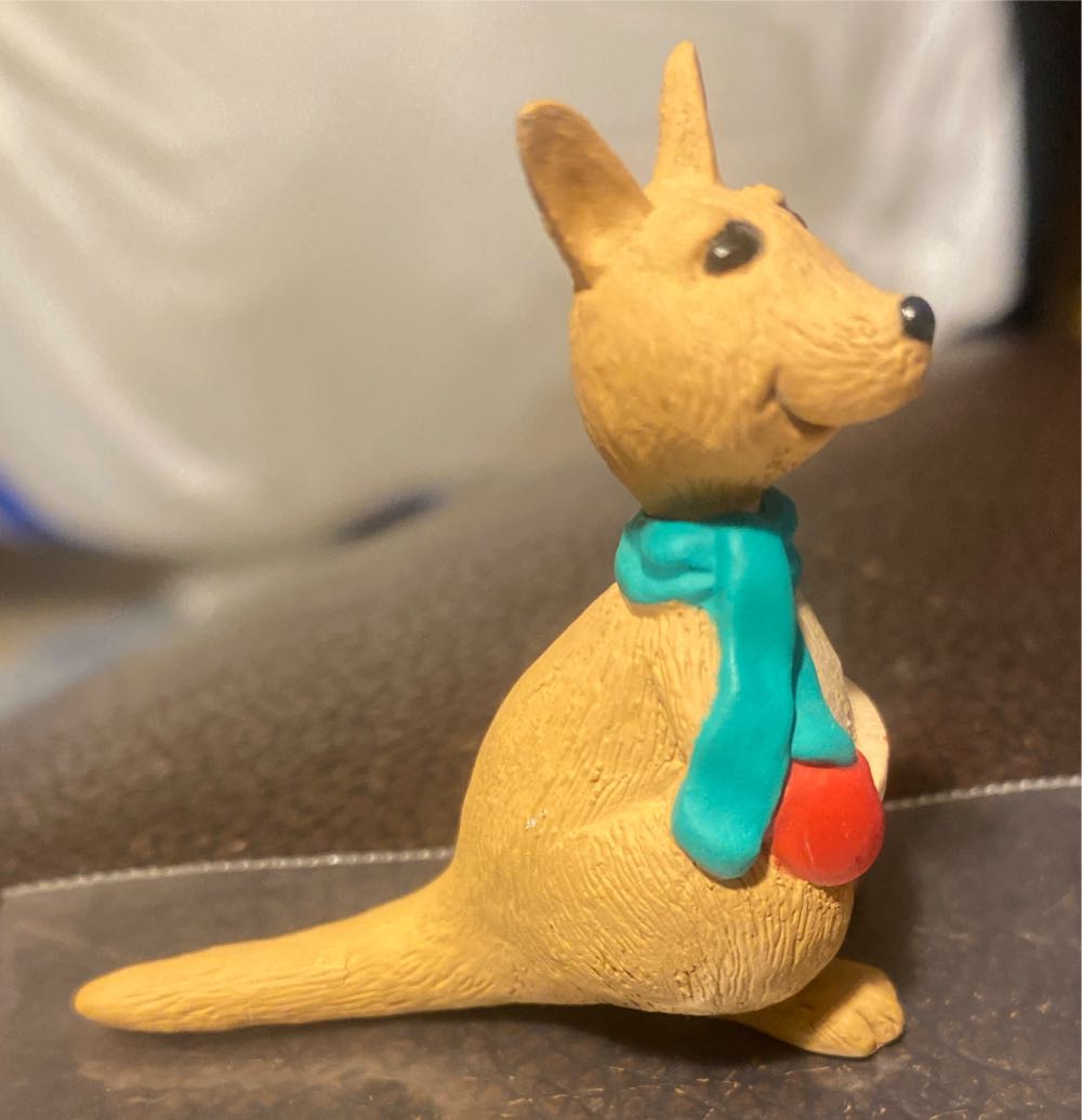Merry Miniature Hoppy Holidays Kangaroo - Merry Miniatures (Winter, Kangaroo, Holidays) ornament collectible - Main Image 2