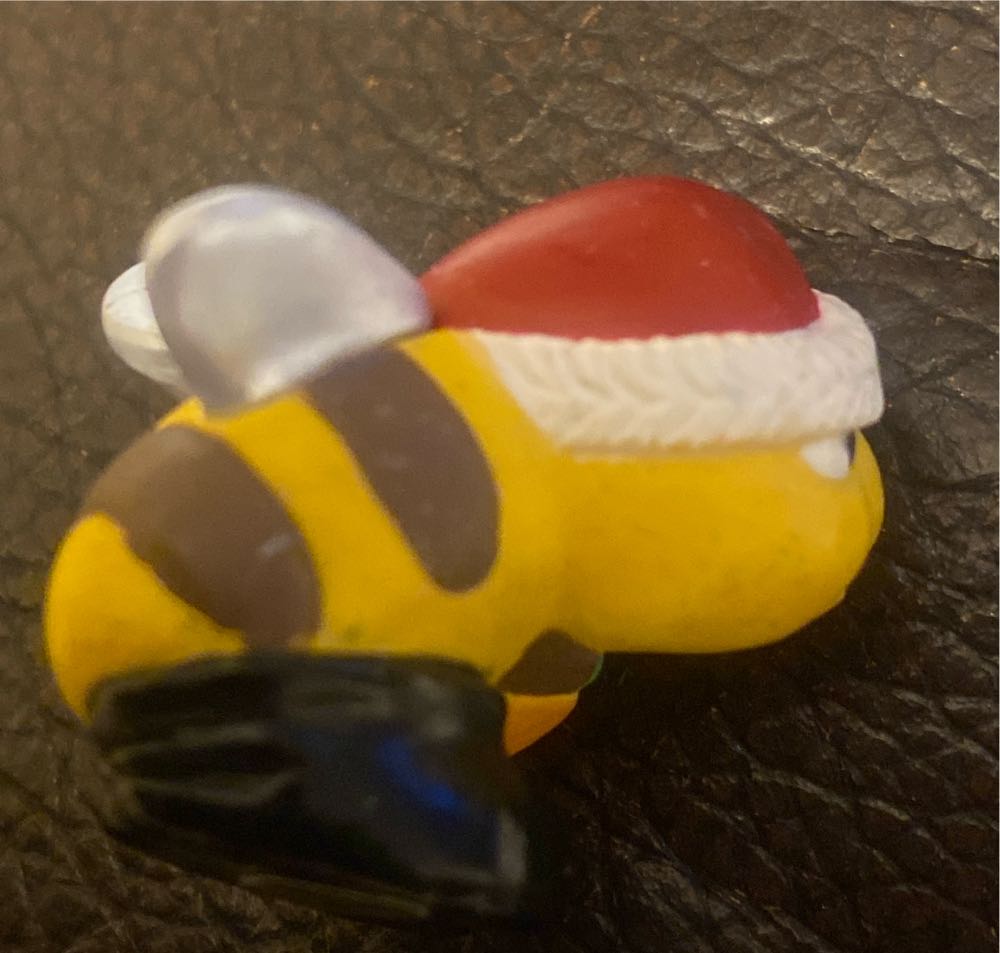 Merry Miniature Santa Bee With Honey - Merry Miniatures (Bee, Honey, Santa Hat) ornament collectible - Main Image 3