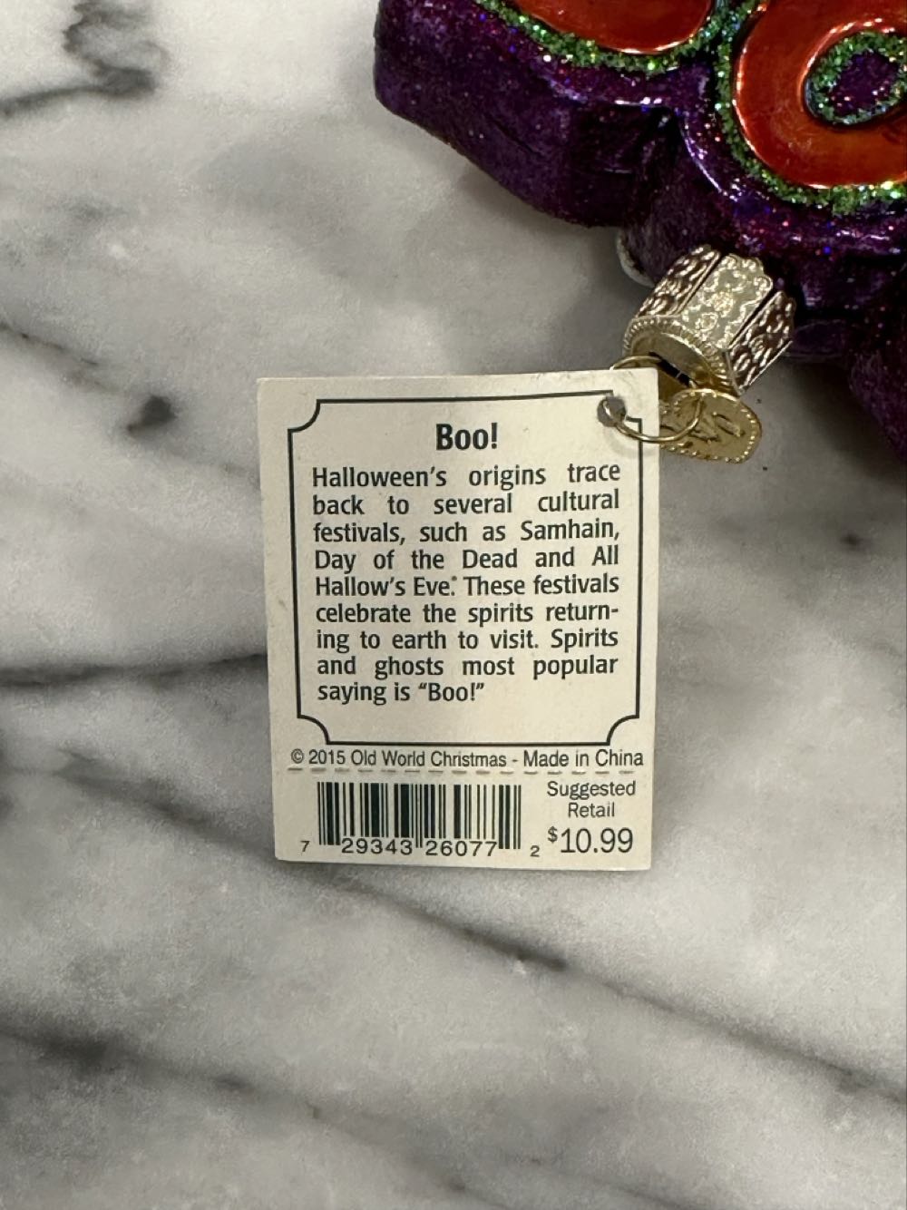 Old World Christmas Halloween  (Old World Christmas Halloween) ornament collectible [Barcode 729343260772] - Main Image 3