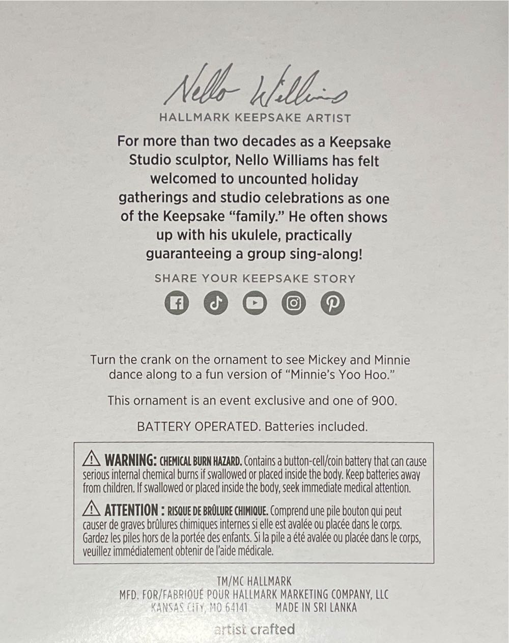 Lets Dance - Let’s Dance (Micky Minnie Piano) ornament collectible - Main Image 2
