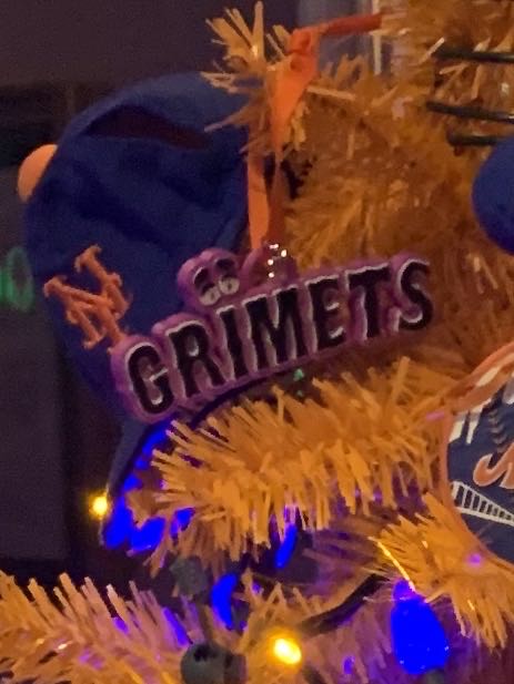 Grimets Grimace Ornament  (Baseball: New York Mets) ornament collectible - Main Image 2
