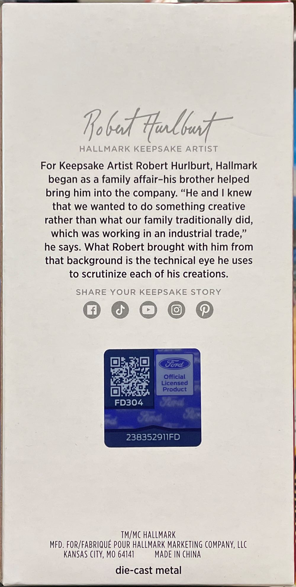 2024 CAC Ford Mustang GT - Classic American Cars (Cars) ornament collectible [Barcode 661127022056] - Main Image 2