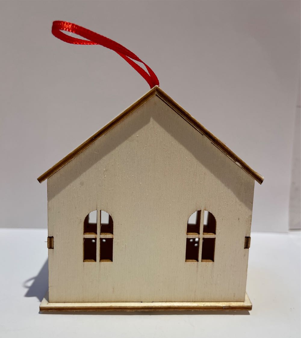 House Lighted Wood  (Houses) ornament collectible [Barcode 195158254747] - Main Image 2