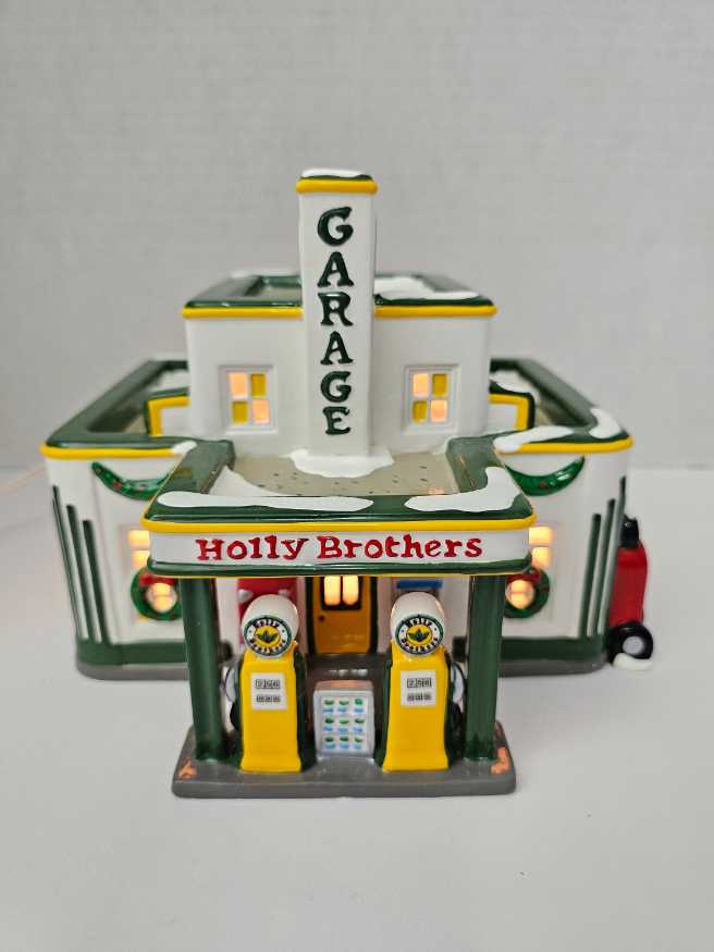 Dept. 56 - Holly Brothers Garage  - Original Snow Village ornament collectible - Main Image 2