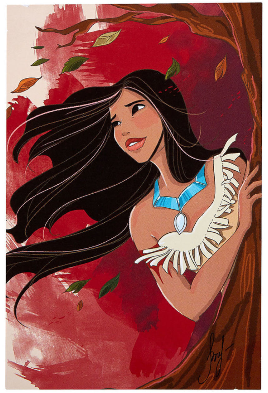 Pocahontas Sketchbook Ornament & Lithograph Set Limited Edition - Pocahontas (Disney Princess) ornament collectible [Barcode 465069763066] - Main Image 3
