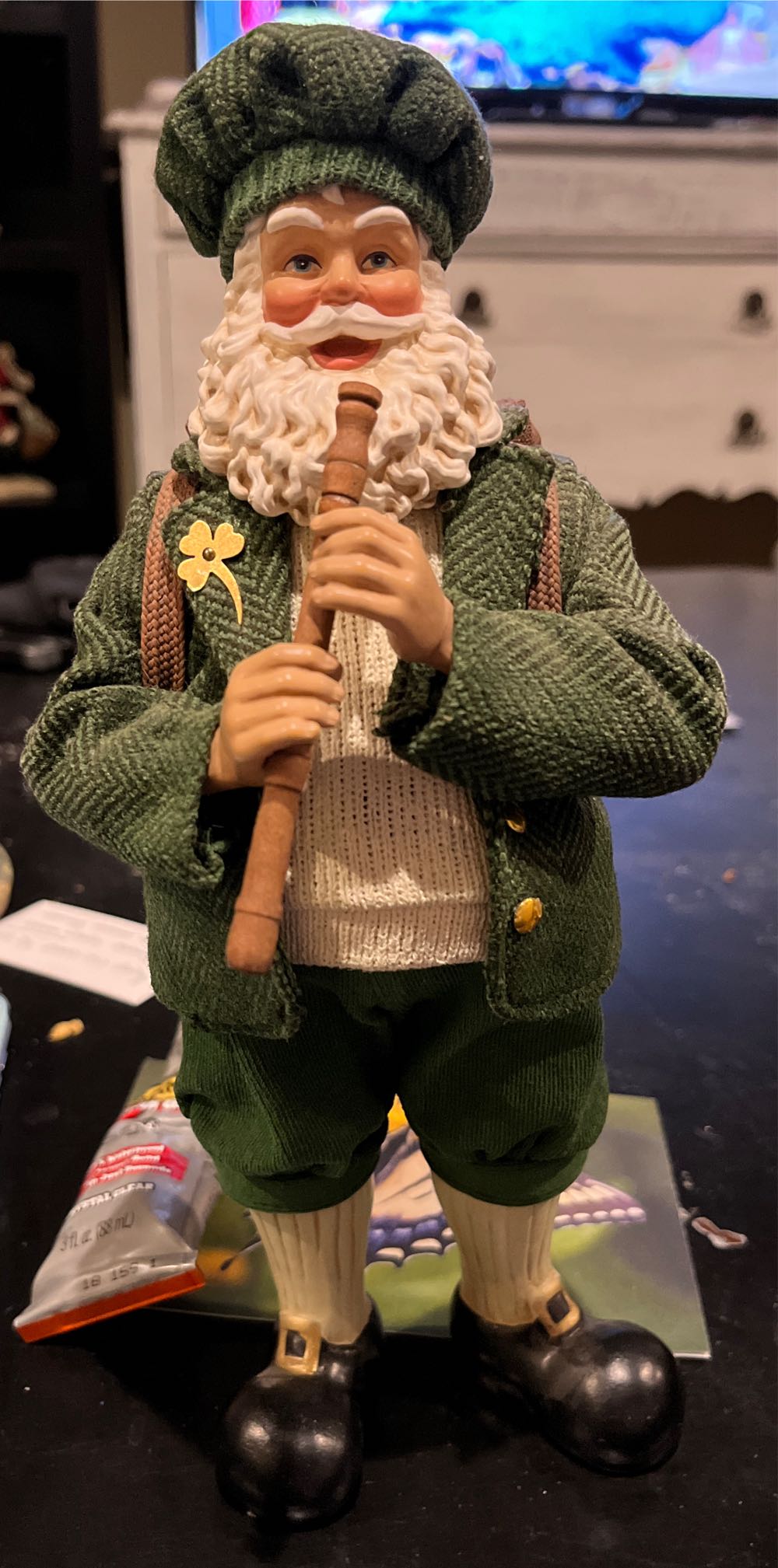 Deer And Bird On Log