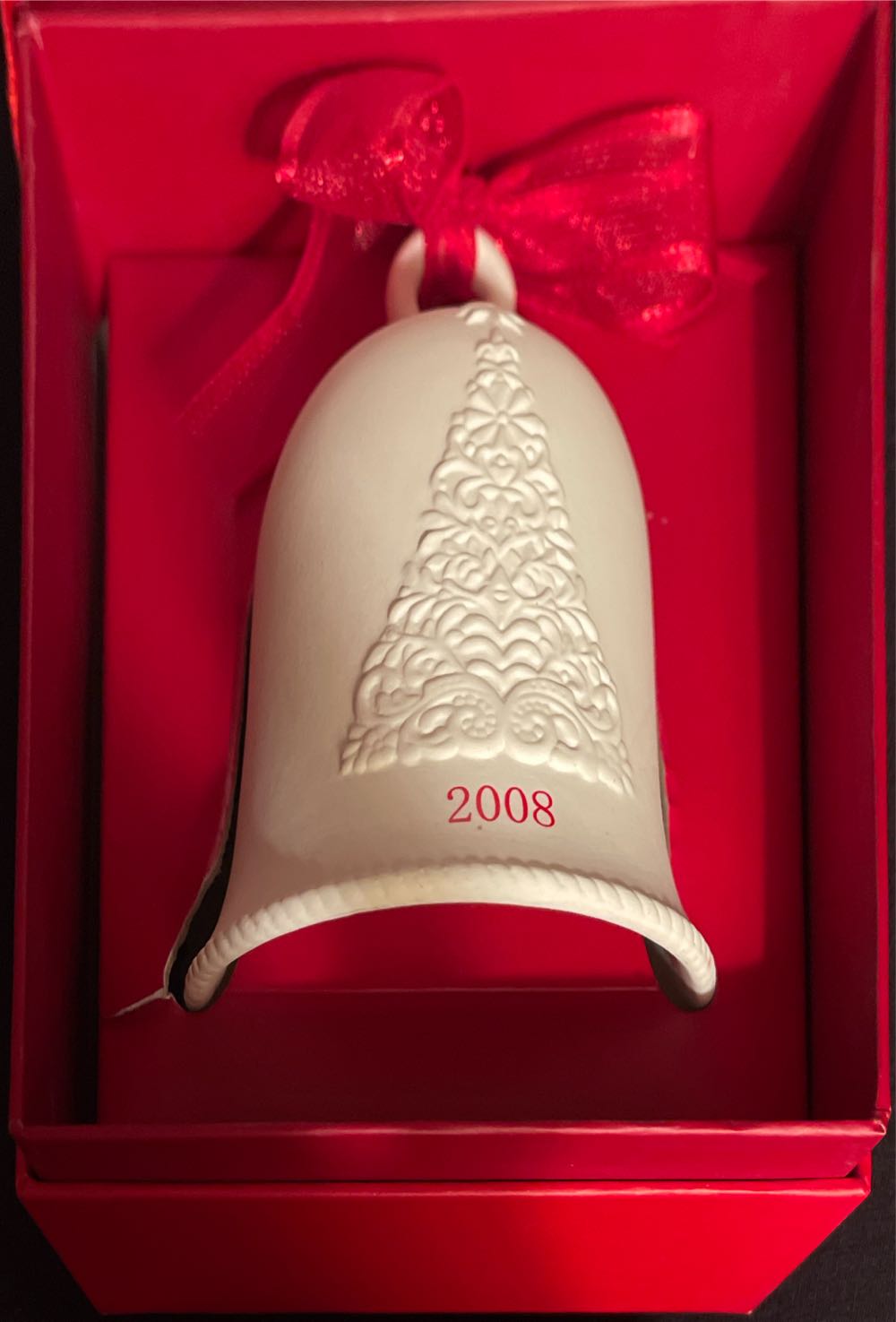 Porcelain Bell 2008 Happy Holidays - Bells ornament collectible - Main Image 2