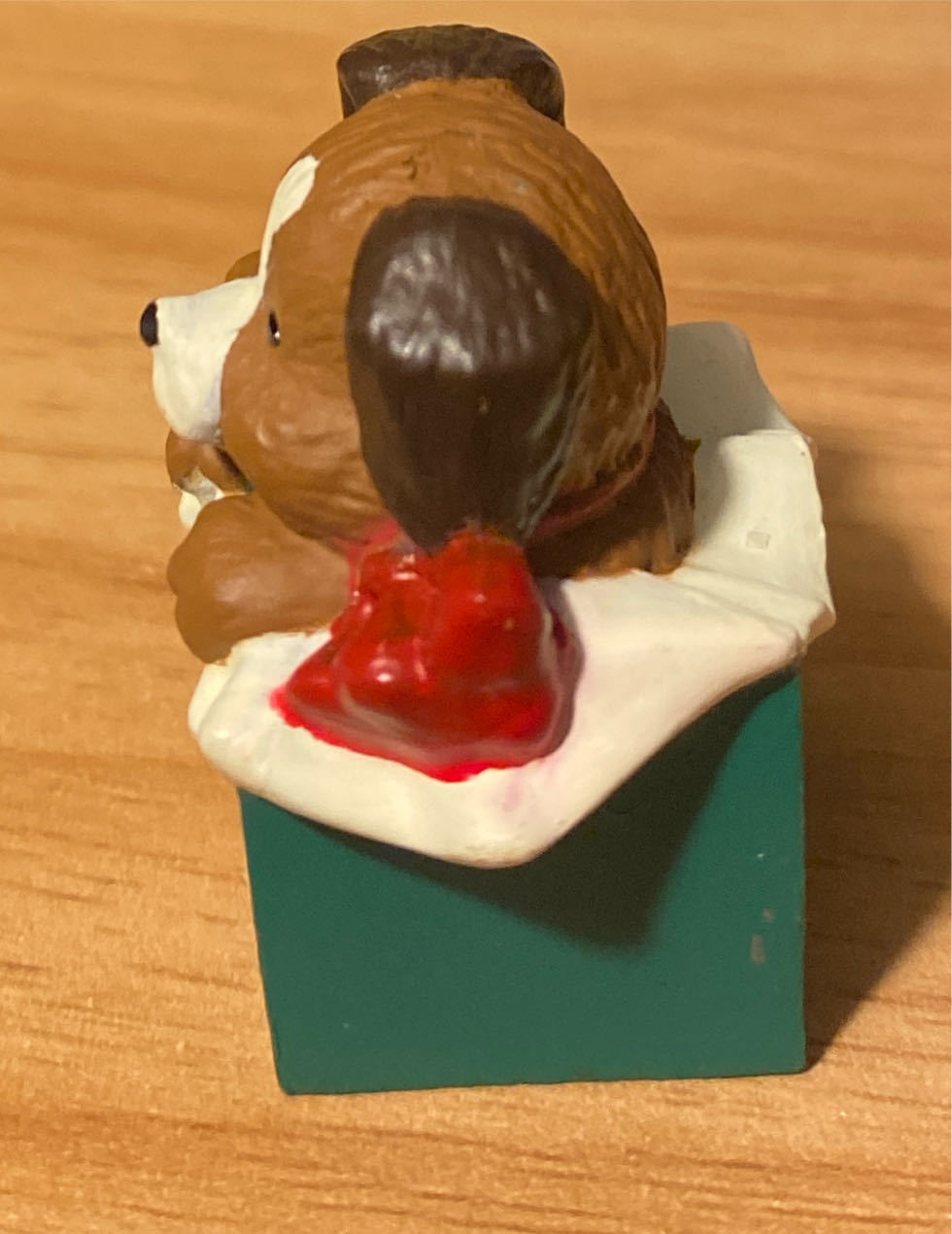 Merry Miniature Puppy Dog In Present Open Me First Dated 1991 - Merry Miniatures (Puppy, Dog, Present, Christmas) ornament collectible - Main Image 2