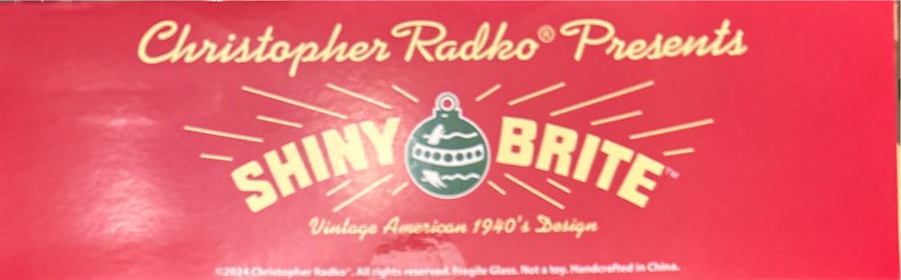 Radio Shiny Bright - Radko Shiny Brite (Retro Tree) ornament collectible [Barcode 83037109001499] - Main Image 4
