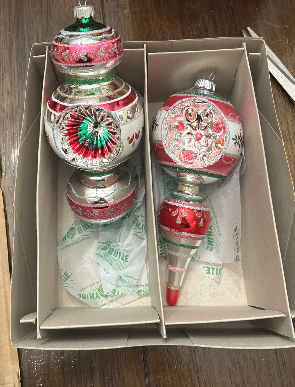 Radko Shiny Bright - Radko Shiny Brite (Retro Tree) ornament collectible [Barcode 83037152001299] - Main Image 2