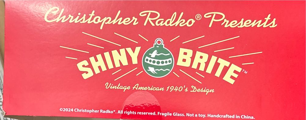 Radko Shiny Bright - Radko Shiny Brite (Retro Tree) ornament collectible [Barcode 83037152001299] - Main Image 4