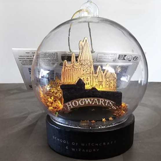Harry Potter Hogwarts Light Up Snowglobe Hanging Ornament  ornament collectible - Main Image 2