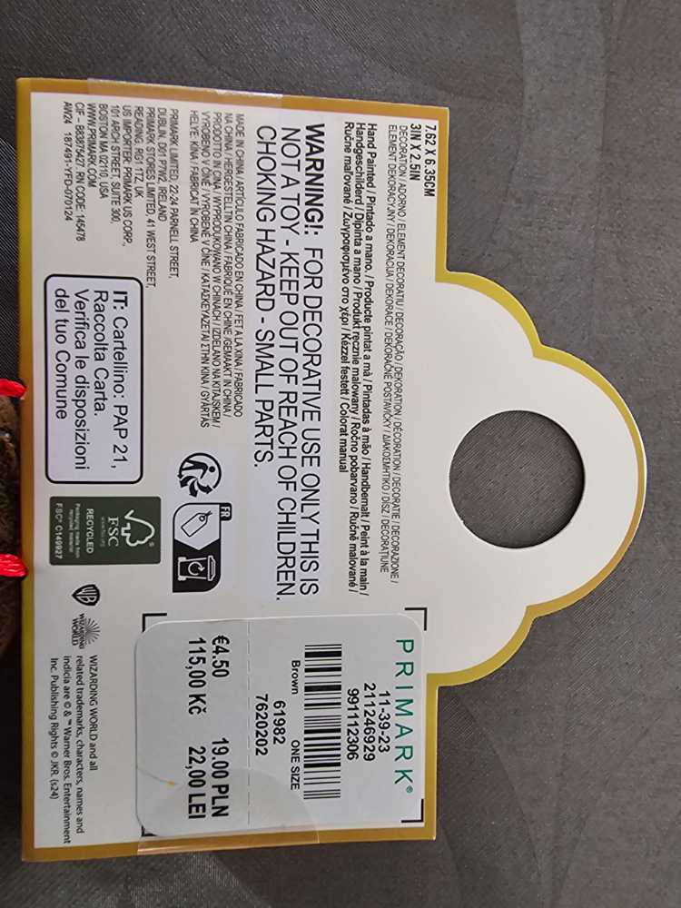 Harry Potter Sorting Hat Hanging Ornament  ornament collectible - Main Image 4