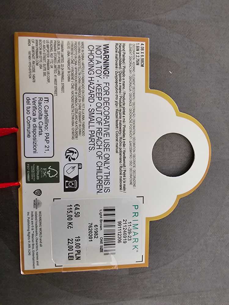 Harry Potter The Marauders Map Hanging Ornament  ornament collectible - Main Image 4