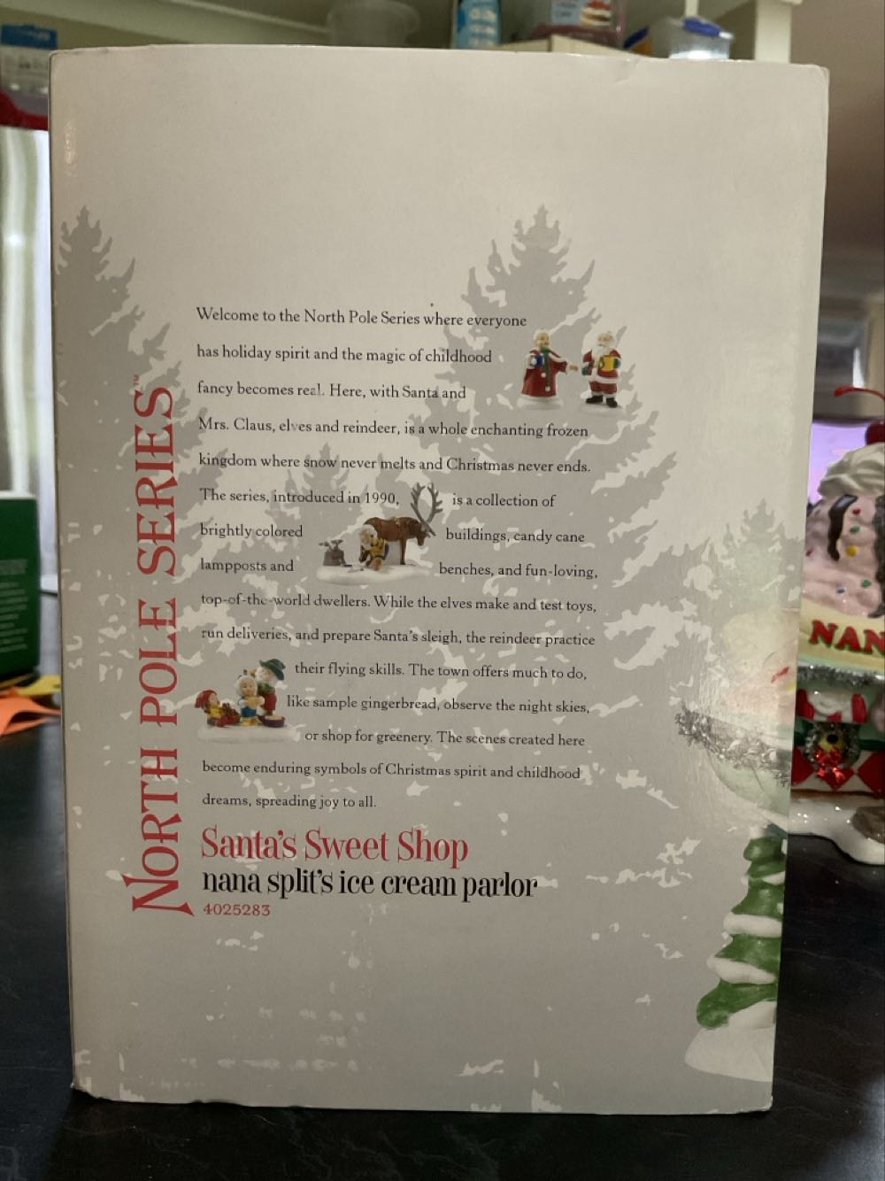 Nana Split’s Ice Cream Parlor - North pole series ornament collectible [Barcode 045544423533] - Main Image 3