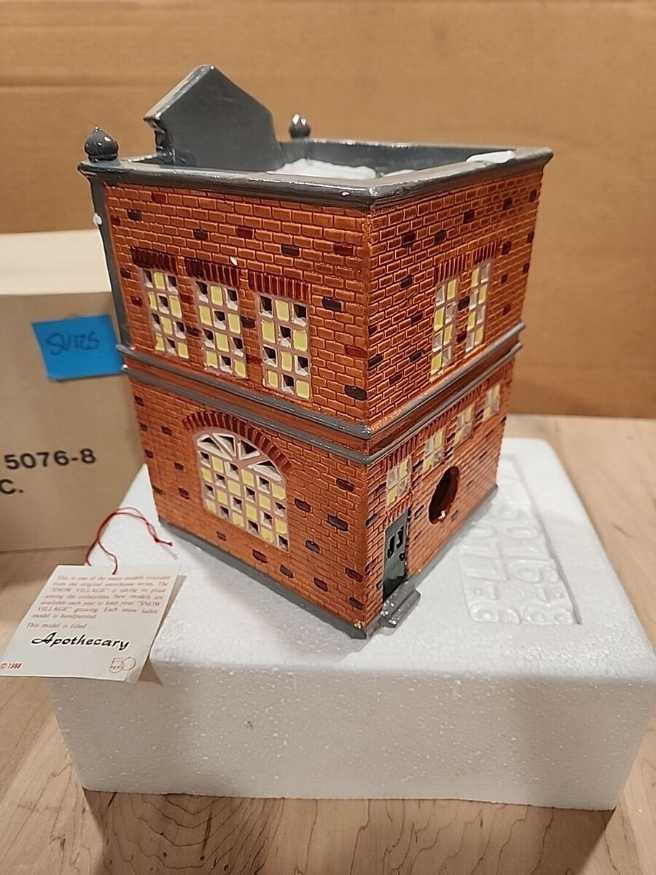 Dept. 56 - Apothecary Original Snow Village #5076-8 1986 - Original  Snow Village ornament collectible - Main Image 4