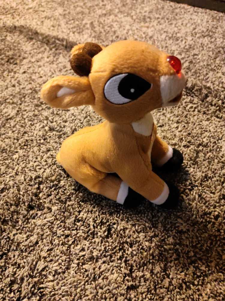 Rudolph The Red Nosed Reindeer Plush  ornament collectible - Main Image 2