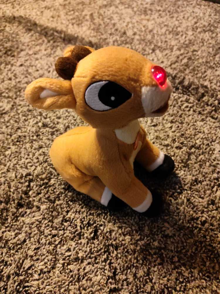 Rudolph The Red Nosed Reindeer Plush  ornament collectible - Main Image 3