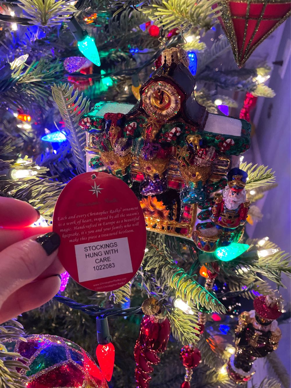 Stockings Hung With Care  ornament collectible - Main Image 2