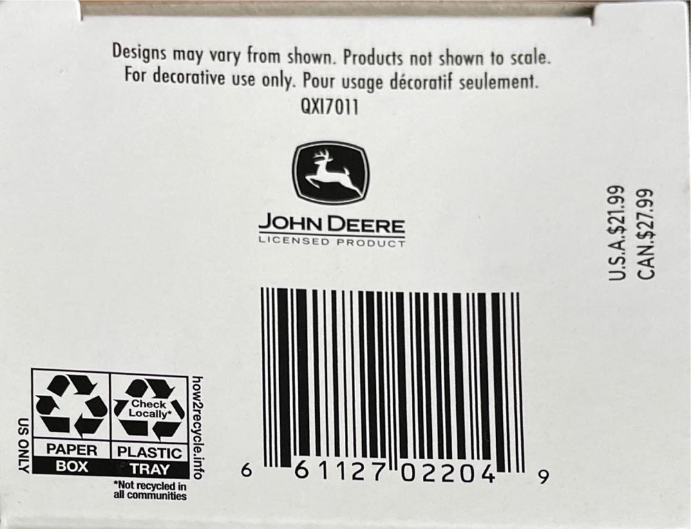 John Deere 7R 350 Tractor - Tractor (John Deere) ornament collectible [Barcode 661127022049] - Main Image 3