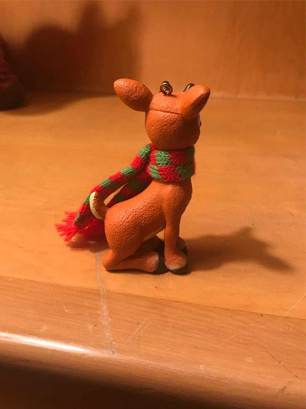Rudolph With Scarf  ornament collectible - Main Image 2