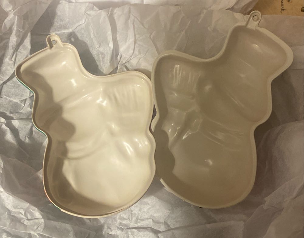 Vintage Snowman Container Ornament - Vintage Christmas (Snowman) ornament collectible - Main Image 4