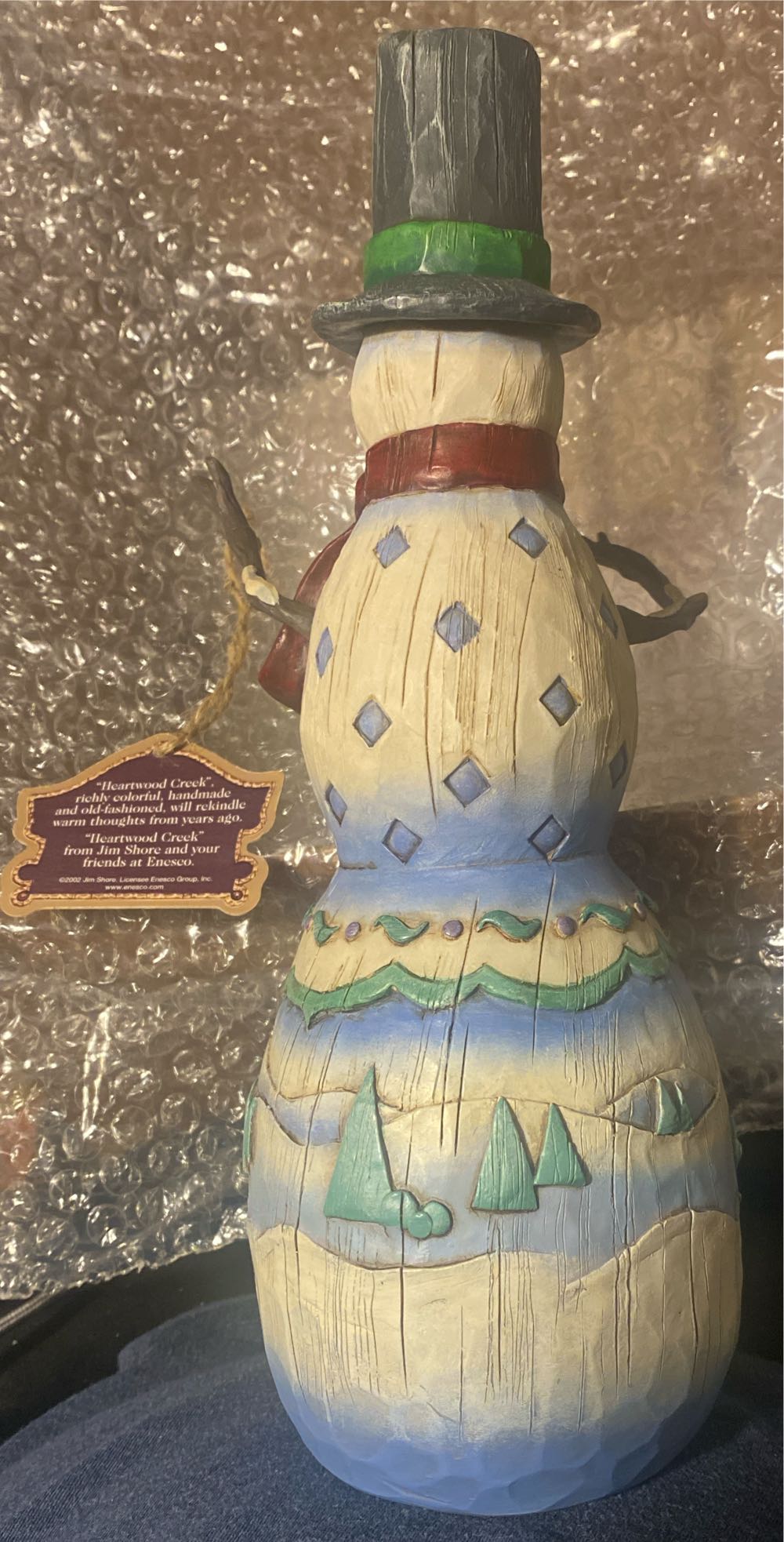 Heartwood Creek Jim Shore For Enesco Winter’s Light Snowman - Enesco Jim Shore Heartwood Creek (Snowman) ornament collectible - Main Image 3