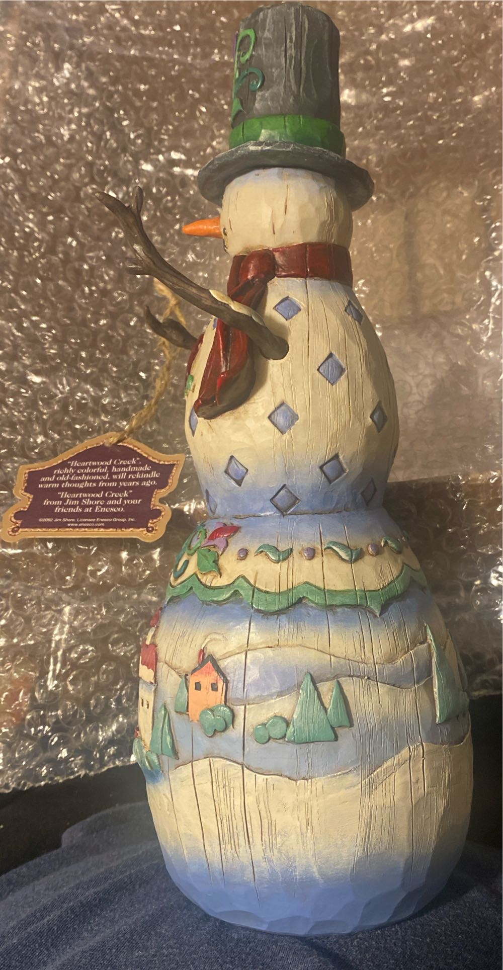 Heartwood Creek Jim Shore For Enesco Winter’s Light Snowman - Enesco Jim Shore Heartwood Creek (Snowman) ornament collectible - Main Image 4