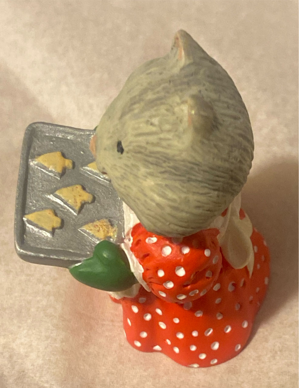 Merry Miniature Cat Baking Christmas Tree Cookies - Merry Miniatures (Christmas, Baking, Cookies, Cat) ornament collectible - Main Image 3